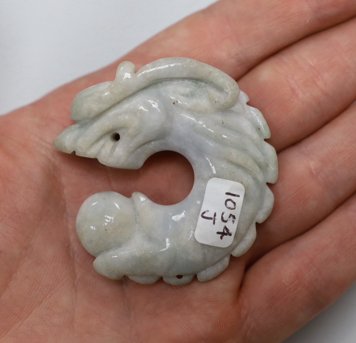 Three Chinese jade or bowenite carvings